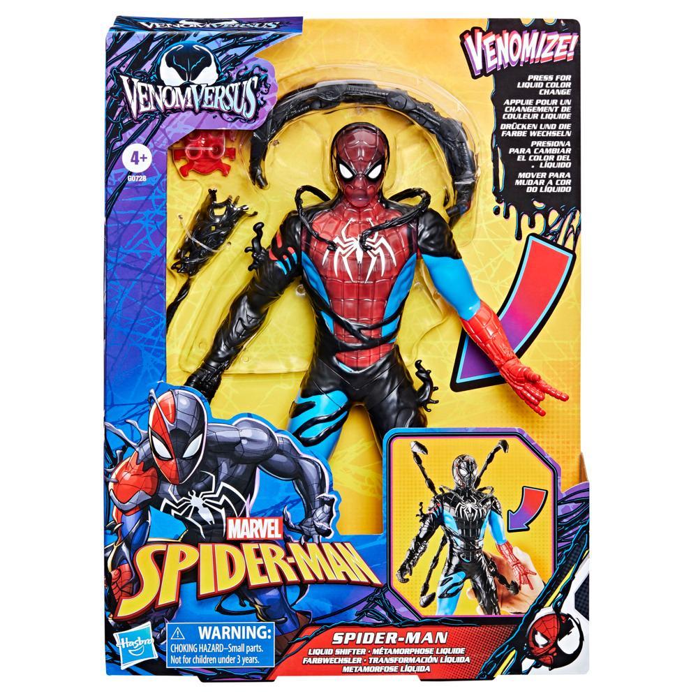 Marvel Spider-Man VenomVersus Spider-Man Liquid Shifter Action Figure with Accessories - Image 7