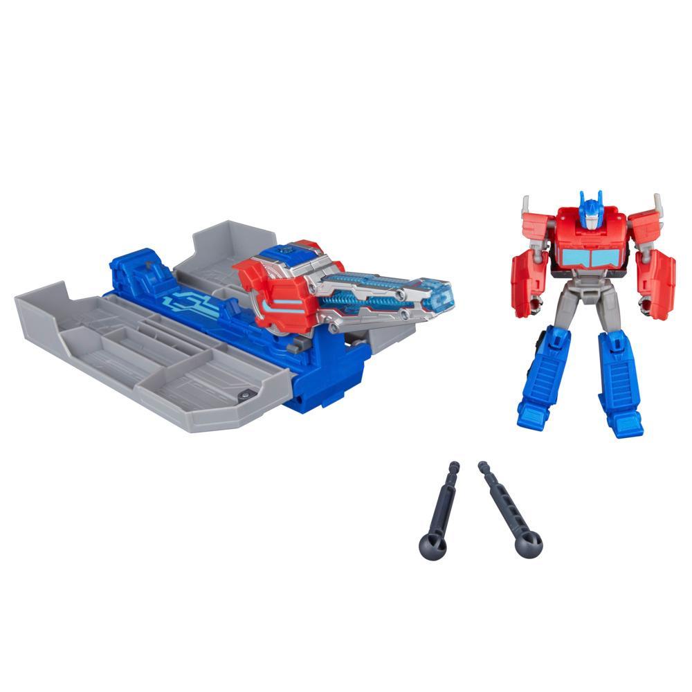 Transformers EarthSpark Optimus Prime Battle Trailer Playset - Image 13