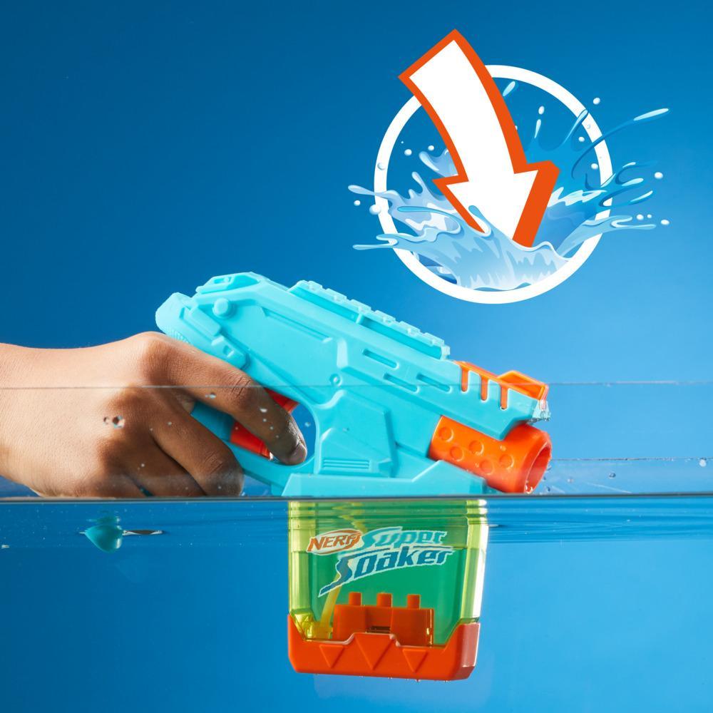 Nerf Super Soaker Mini Dunk-Fill Water Blaster Instant Fill Tank 34 Fluid Ounce Tank Water Toys 6 - Image 5