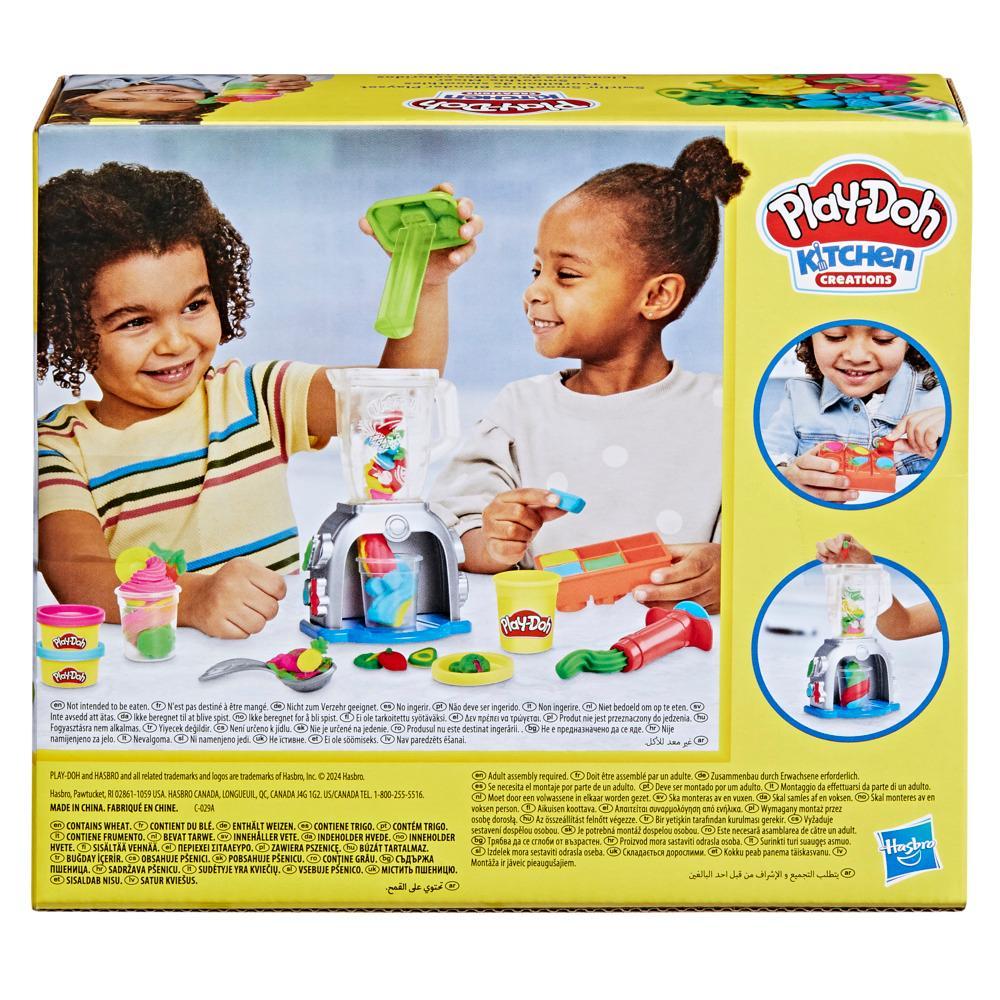 Play-Doh Swirlin Smoothies Toy Blender Playset Play Kitchen Toys for Kids Age 3 - Image 8