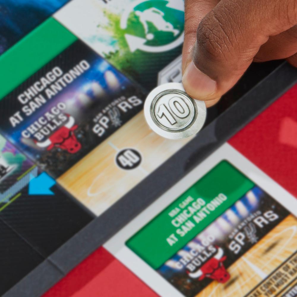 Monopoly Prizm NBA 2nd Edition Board Game with 2023-24 Panini NBA Trading Cards Ages 8 - Image 4