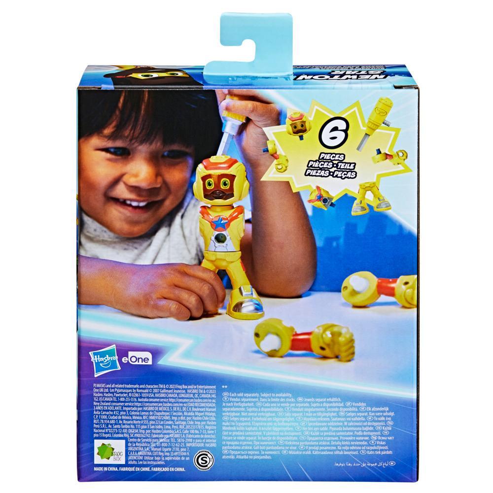 PJ Masks Power Heroes Buildable Heroes Newton Star Preschool Toy for Boys and Girls - Image 2