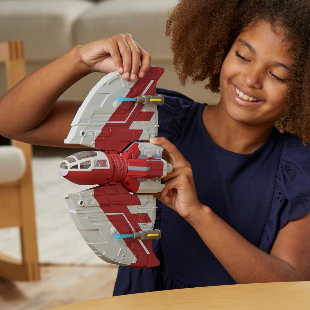 Star Wars Mission Fleet T-6 Jedi Shuttle Ahsoka Action Figure Set Star Wars Toys for Kids - Image 9