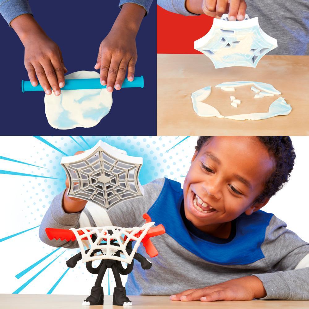 Play-Doh Marvel Spider-Man Launch Slice Battle Playset with 2 Action Figures Ages 4 - Image 4