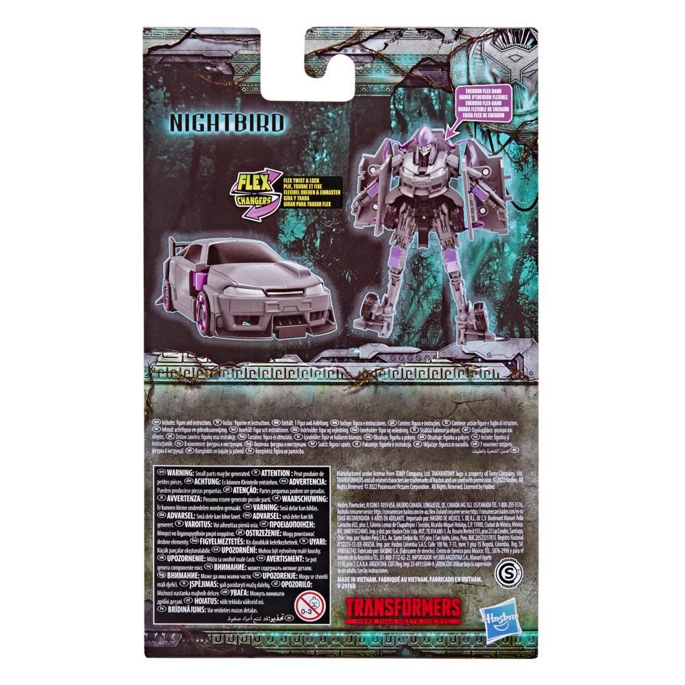 Transformers Toys Transformers Rise of the Beasts Movie Flex Changer Nightbird Action Figure - Ages 6 and up 6-inch - Image 2