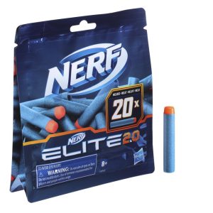 Nerf Elite 20 20-Dart Refill Pack -- Includes 20 Official Nerf Elite 20 Darts Compatible With All Nerf Elite Blasters