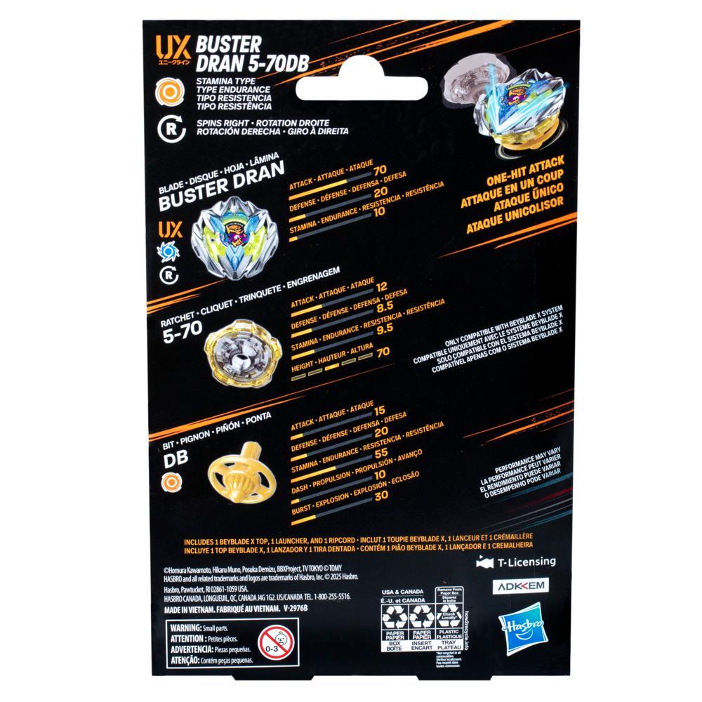 Beyblade X Shadow Shinobi 1-80MN UX Starter Pack Top and Launcher