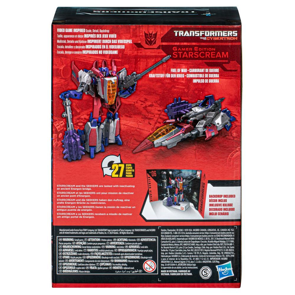 Transformers Studio Series Voyager Transformers War for Cybertron 06 Gamer Edition Starscream 65 Action Figure - Image 3