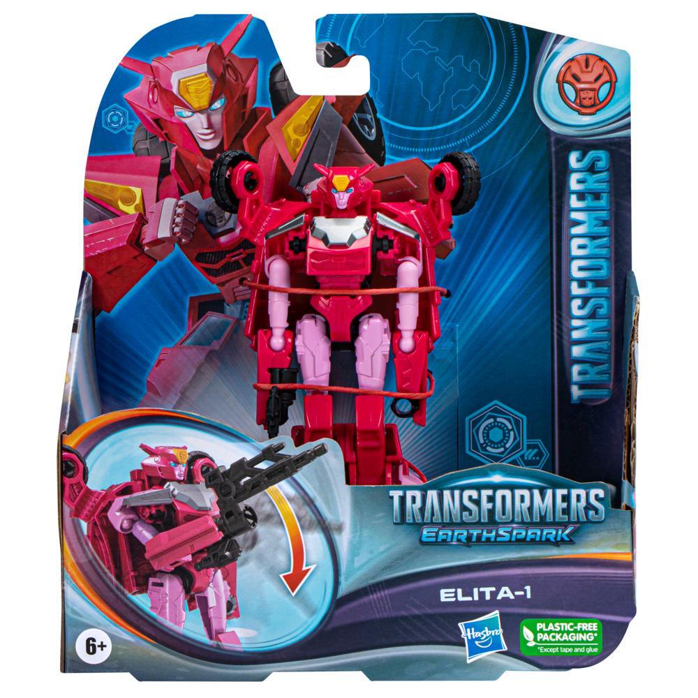 Transformers Toys EarthSpark Warrior Class Elita-1 Action Figure - Image 7