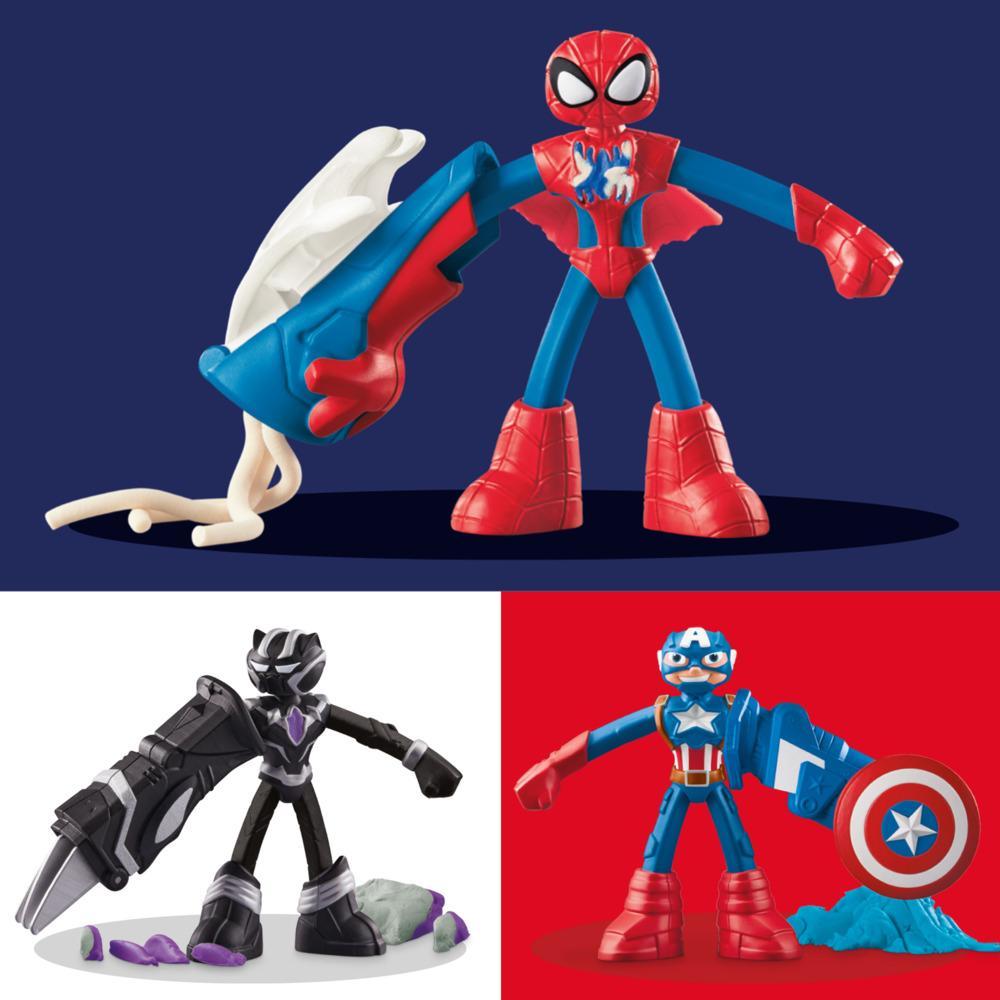 Play-Doh Marvel Hero Adventure Playset with 3 Marvel Action Figures and Accessories 4 - Image 3