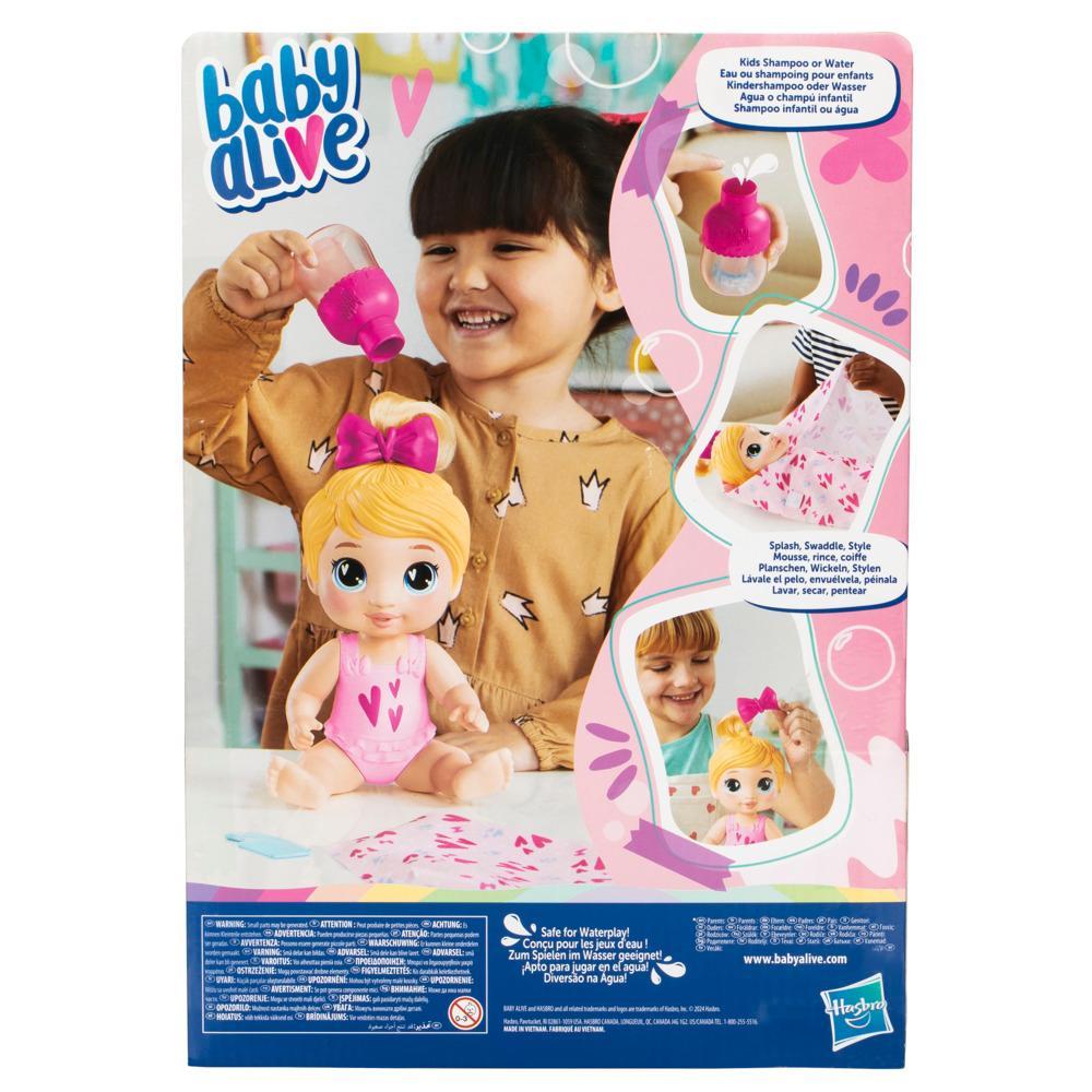 Baby Alive Shampoo Snuggle Harper Hugs Blonde Hair Water Baby Doll - Image 8