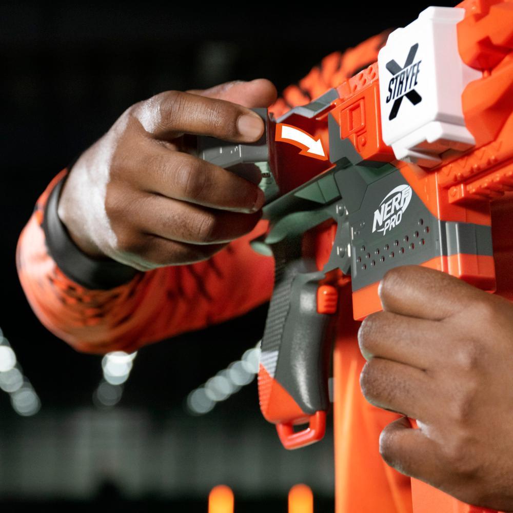 Nerf Pro Stryfe X Dart Blaster Battery 30 Nerf AccuStrike Half-Length Darts Magazine Eyewear - Image 2