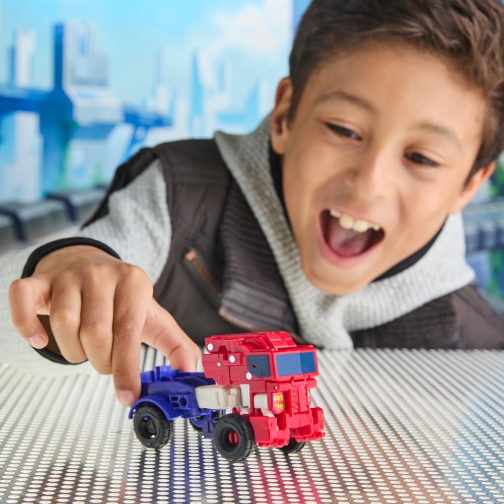 Transformers CYBERWORLD Cyber Changers Optimus Prime Action Figure - Image 9