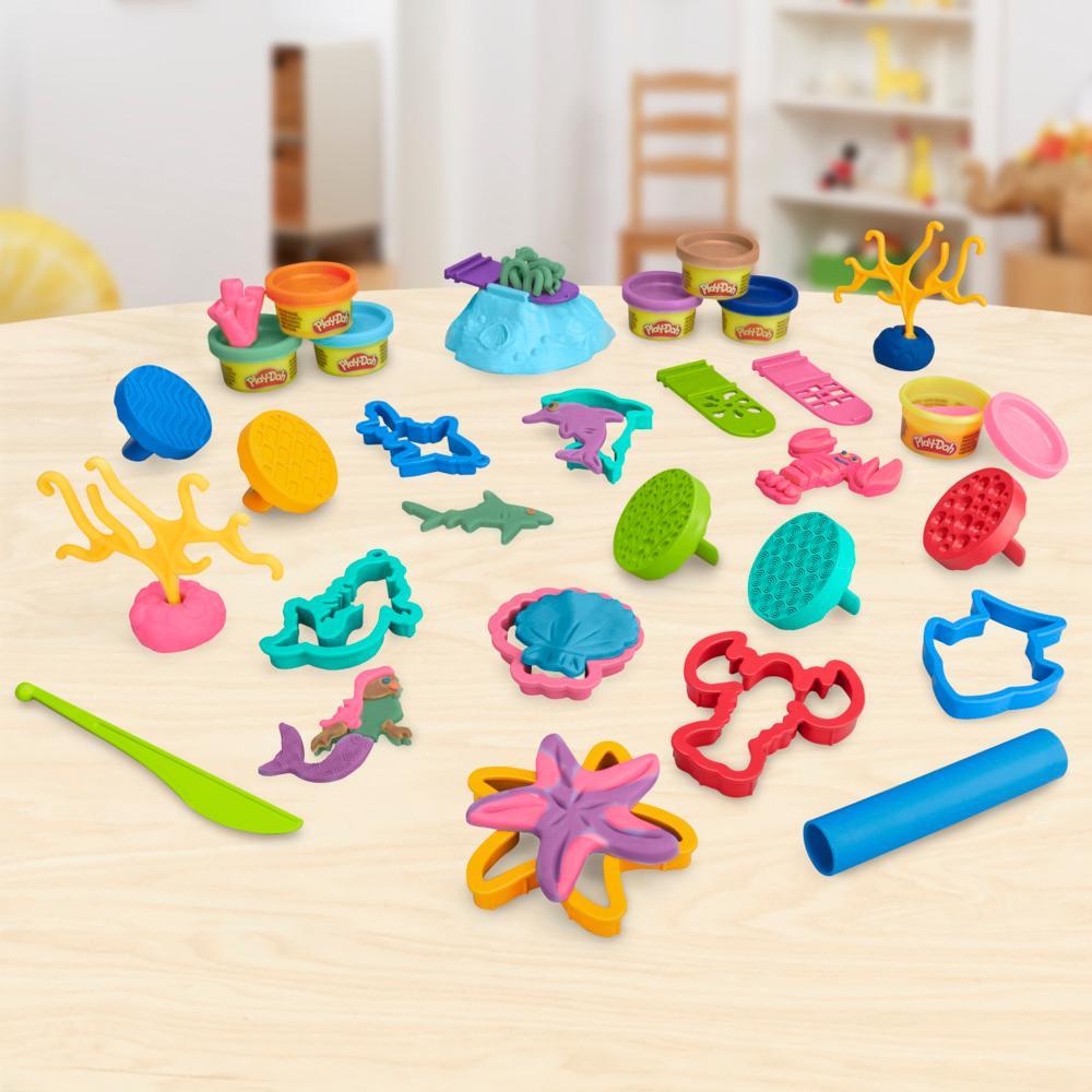 Play-Doh Imagine Underwater Set with 20 Underwater-Themed Tools Kids Toys - Image 2
