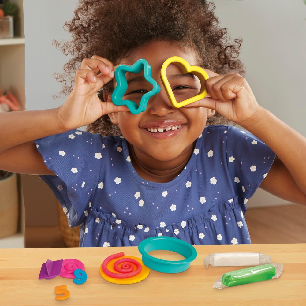 Play-Doh Numbers and Shapes Playset with 17 Tools Kids Arts and Crafts Toys 3 - Image 9