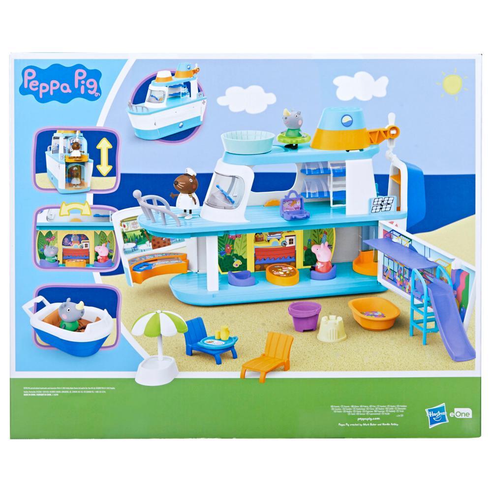 Peppa Pigs Cruise Ship Peppa Pig Playset with 17 Pieces Preschool Toys Ages 3 - Image 4