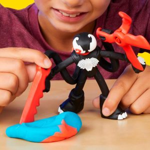 Play-Doh Marvel Spider-Man Launch  Slice Battle Playset with 2 Action Figures Ages 4