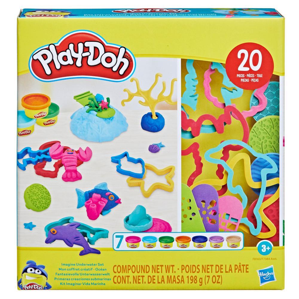 Play-Doh Imagine Underwater Set with 20 Underwater-Themed Tools Kids Toys - Image 7