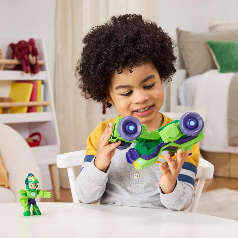 Marvel Iron Man and his Awesome Friends Iron Hulk 2-In-1 Mech Suit Vehicle Set Ages 3 - Image 3