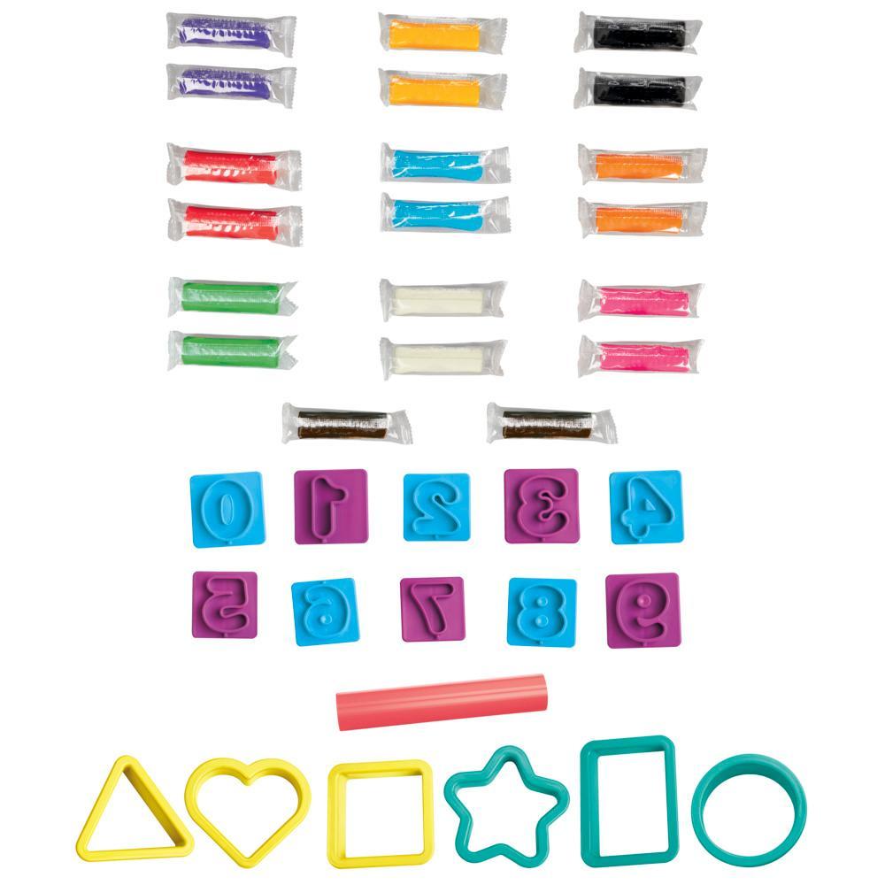 Play-Doh Numbers and Shapes Playset with 17 Tools Kids Arts and Crafts Toys 3 - Image 6