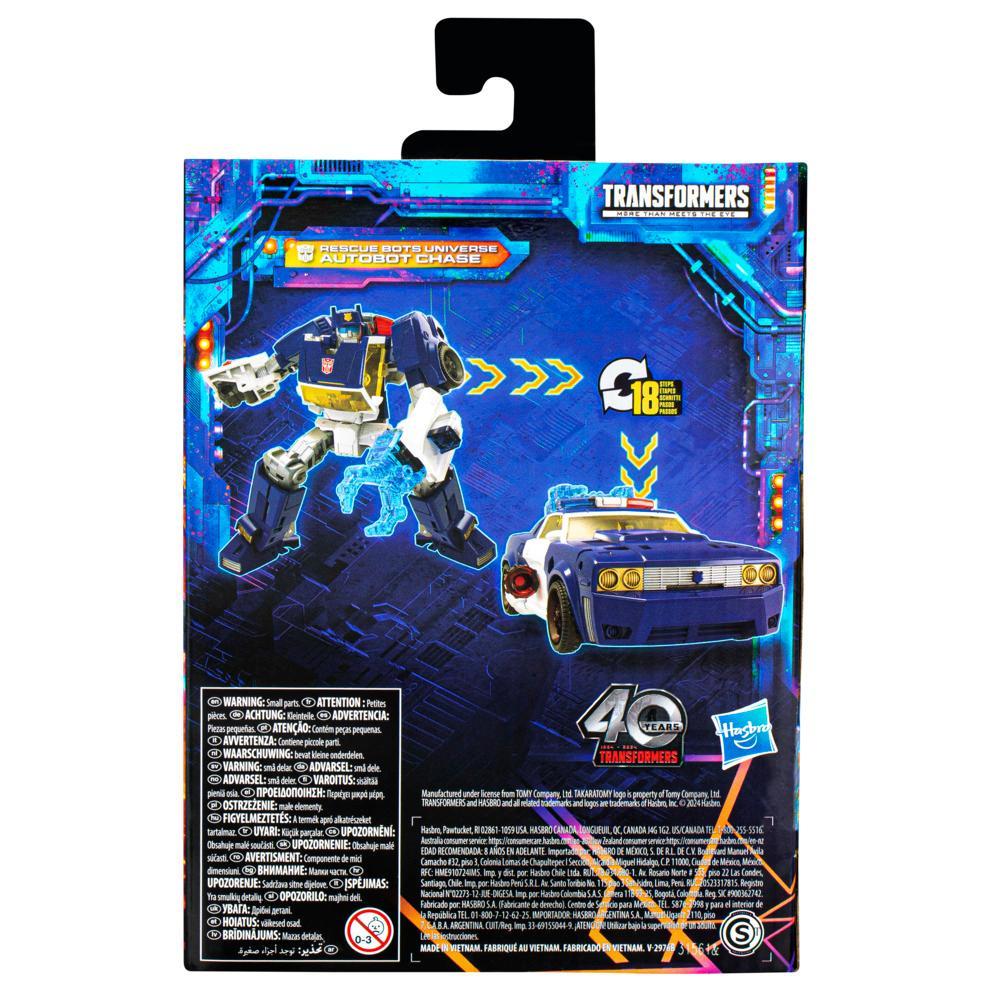 Transformers Legacy United Deluxe Rescue Bots Universe Autobot Chase 55 Action Figure 8 - Image 8