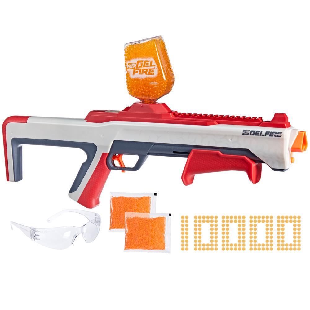 Nerf Pro Gelfire Raid Blaster Fire 5 Rounds At Once 10000 Gelfire Rounds 800 Round Hopper Eyewear - Image 6