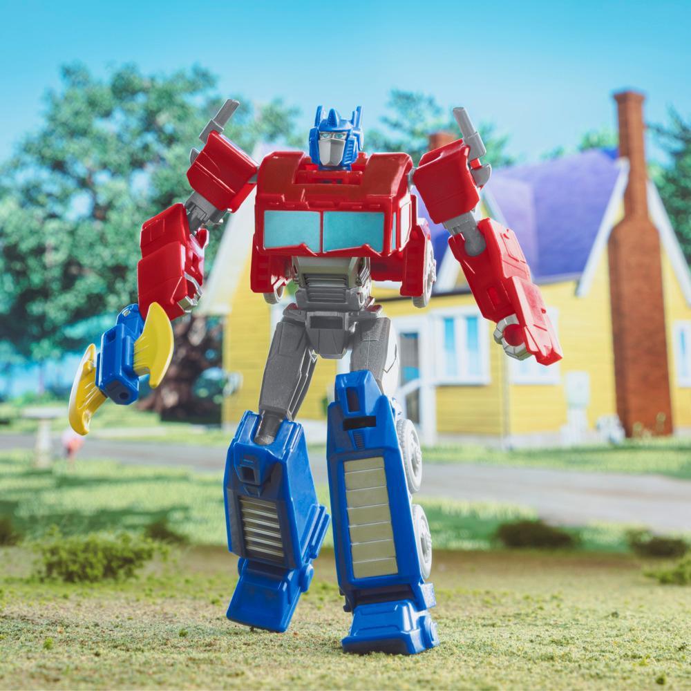 Transformers Toys EarthSpark Warrior Class Optimus Prime Action Figure - Image 4
