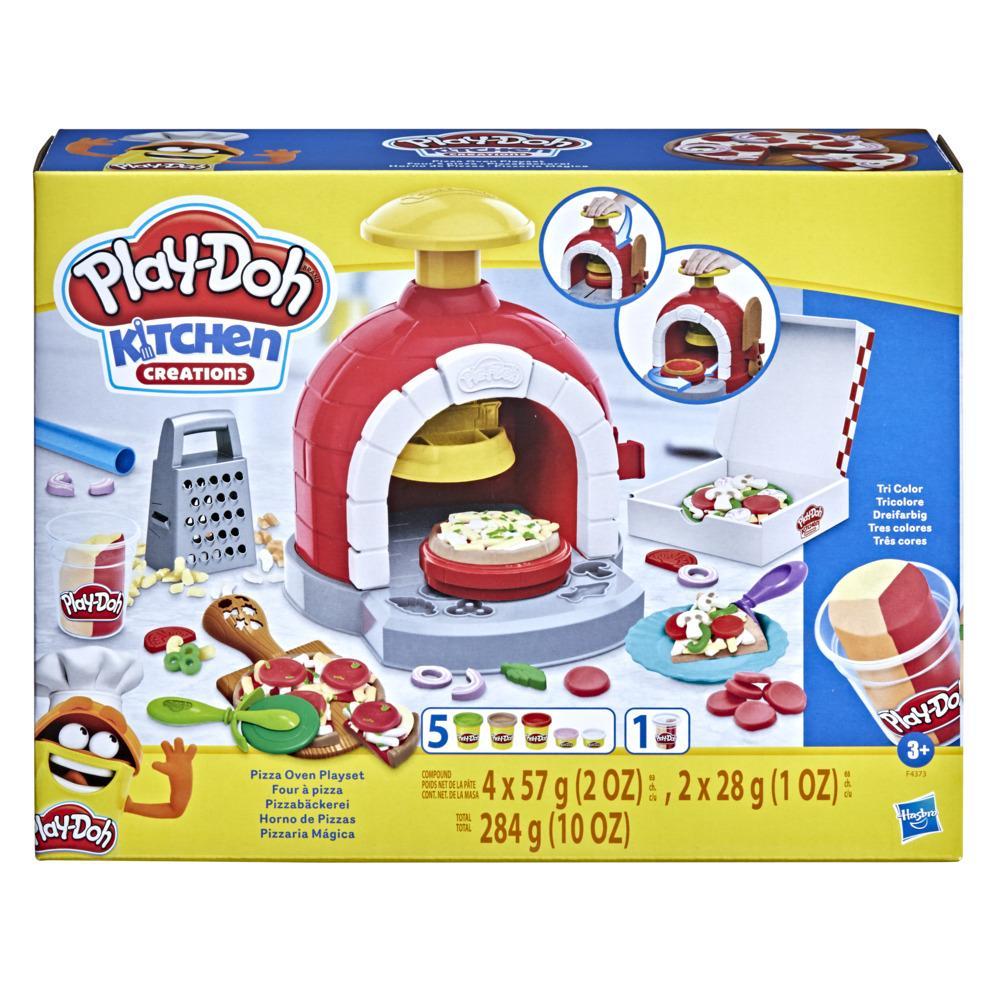 Play-Doh Kitchen Creations Pizza Oven Playset with 6 Cans of Modeling Compound and 8 Accessories - Image 7