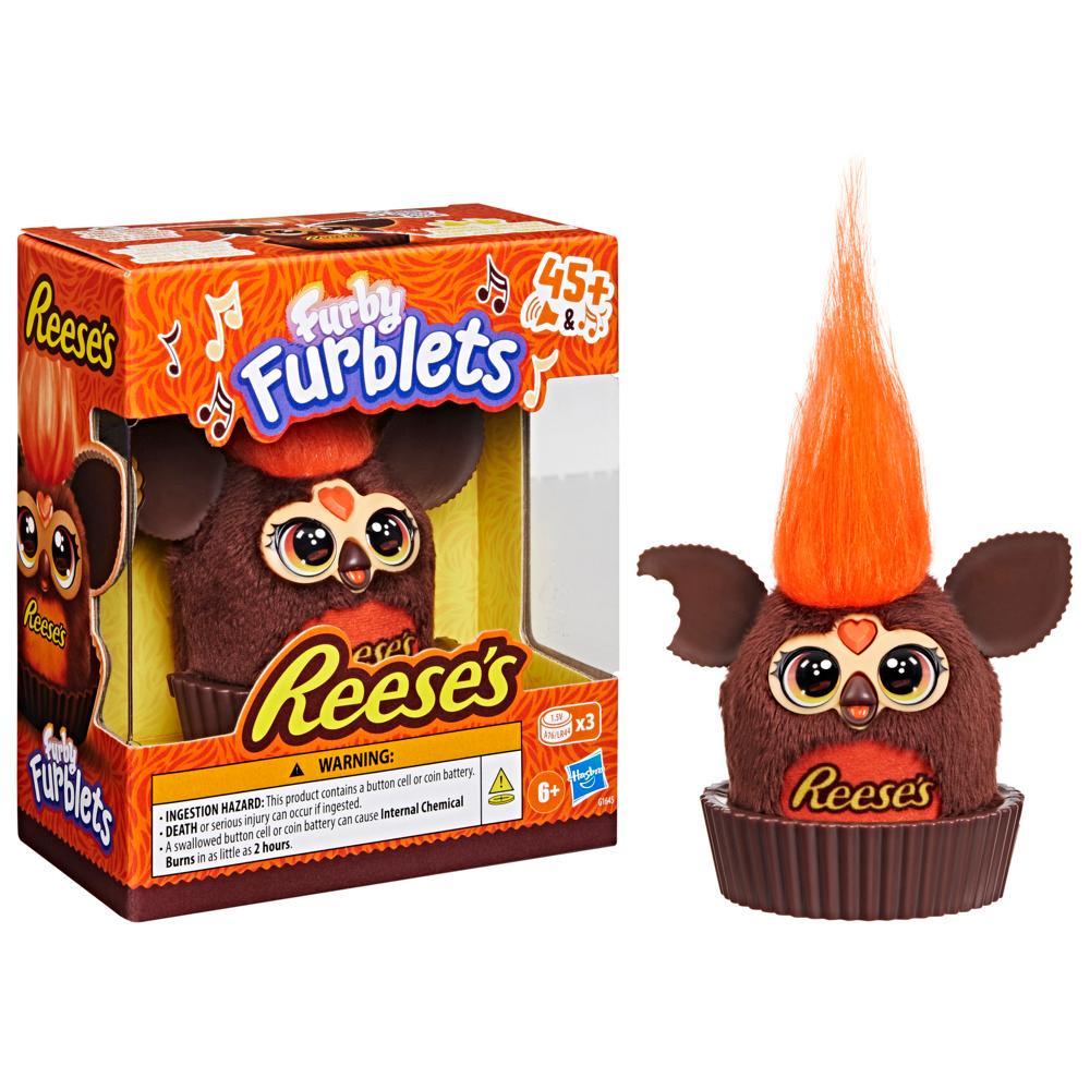 Furby Furblets REESES Peanut Butter Cup 3 Mini Electronic Plush Toy for Kids 6 - Image 5