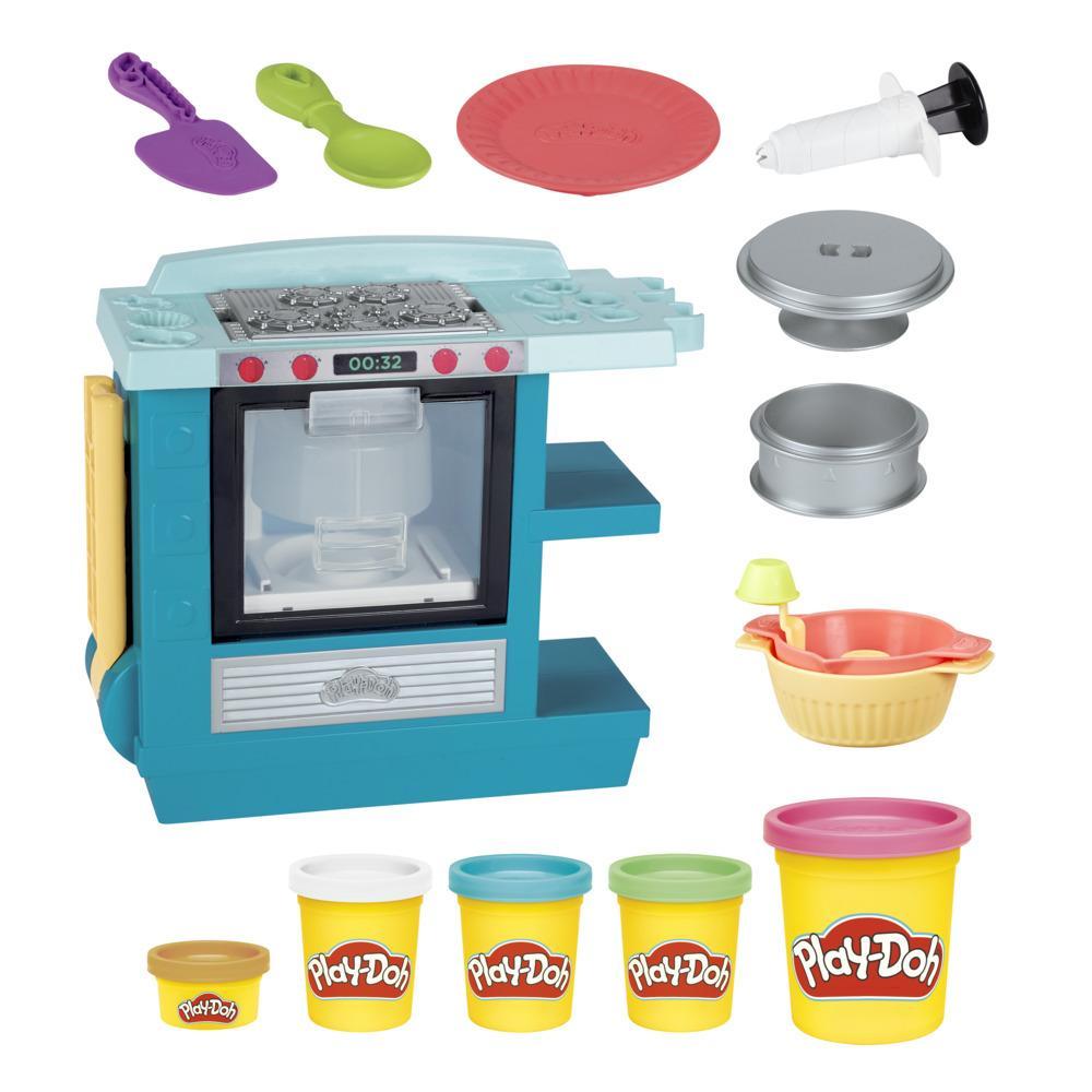 Play-Doh Kitchen Creations Rising Cake Oven Playset for Kids 3 Years and Up with 5 Cans Non-Toxic - Image 6
