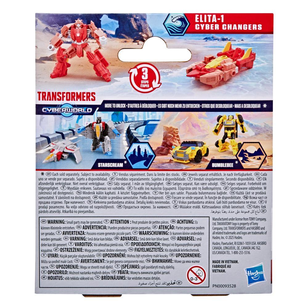 Transformers CYBERWORLD Cyber Changers Elita-1 Action Figure - Image 8