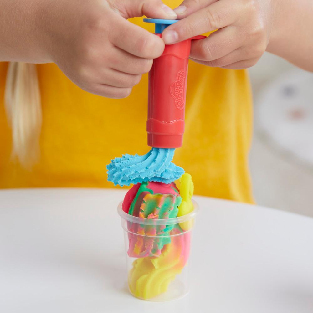 Play-Doh Swirlin Smoothies Toy Blender Playset Play Kitchen Toys for Kids Age 3 - Image 4