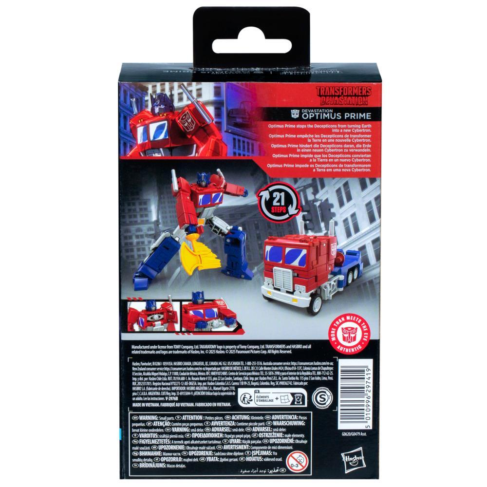 Transformers Studio Series Deluxe Class Transformers Devastation Optimus Prime Action Figure - Image 3